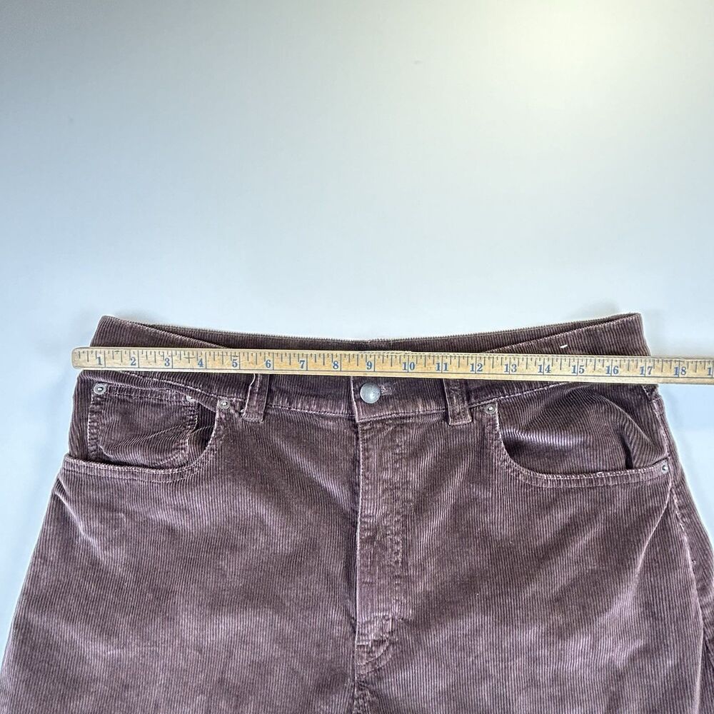 Madewell The Balloon Pant in Corduroy Brown Sz 32 Dark Carob Wide Leg - Picture 7 of 15